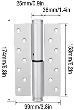 Dobradiças de porta 2 pacotes de portas invisíveis dobradiças de encerramento automático de fechamento