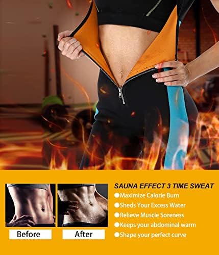Non -Eco Neoprene Sweat Sauna Shaper para mulheres emagrecem o treino do treinador de cintura de corpo inteiro com manga
