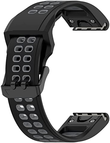Disscool Compatível para Garmin Enduro 2 Bandas de relógio, 26mm Silicone Redunda Remolagem de borracha