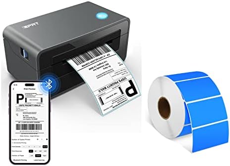IDPRT Bluetooth Térmica Rótulo Impressora SP410BT, 2,28 ”× 1,18” Térmicas Blue Blue