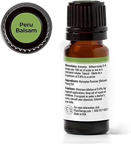 Terapia vegetal Peru Balsam Óleo essencial 10 ml puro, não diluído, grau terapêutico