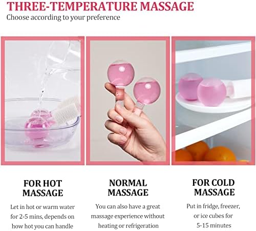 Globos de gelo para tratamentos faciais, globos de gelo, massageador de rosto, ferramentas de rosto, globos de gelo