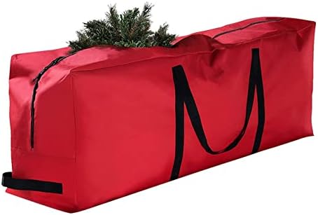 Armazenamento de sacos de árvores de Natal, para proteger seus insetos e umidade de grinaldas de férias com alças