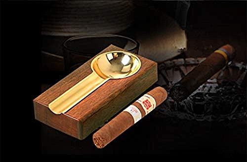 Decorações KXA Art Craft Cigar Chartray Bandeja de cigarro de metal de aço inoxidável - Valor vazio_onesize