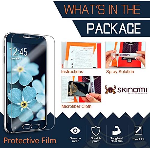 Protetor de tela Skinomi Compatível com iPhone 8 Plus Clear TechSkin TPU Anti-Bubble HD