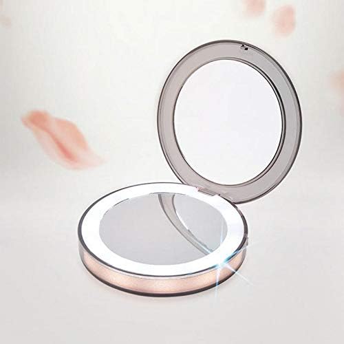 MIAOHY LED LUZ MINI MAPAGEM MAPACH MELHOR COMPACT Pocket Face lábio espelho cosmético Viagem portátil