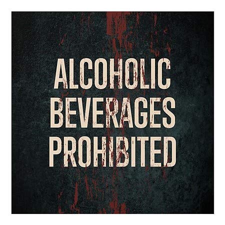 CGSIGNLAB | Bebidas alcoólicas proibidas -Gester envelhecida Janela clara se apegar | 16 x16