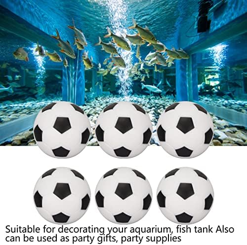 Decoração de aquário de futebol de gloglow, 10pcs de peixe decoração de futebol de futebol de futebol de