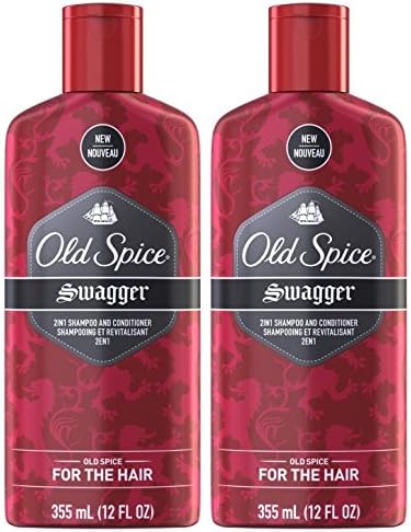 Antigo Spice Swagger 2 em 1 shampoo e condicionador, 12 onças, pacote de 2
