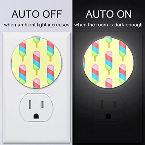 2 Pacote de plug-in Nightlight LED Night Light com sensor do anoitecer para o amanhecer para o quarto de
