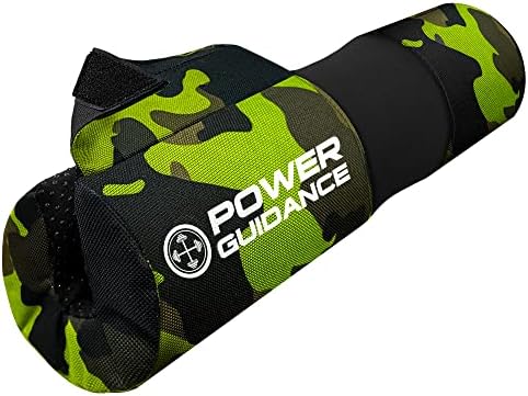 Potência Orientação de energia Barbell Squat Pad - Pescoço e ombro protetora de protetora tiras de velcro