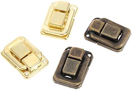 Segurança Hasp Lock 6pcs Antigo bronze/caixa de ouro Bola de fivela caixa de jóias de madeira Hasp trava