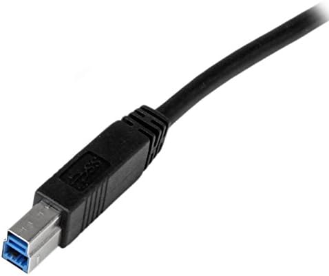 Startech.com 15 pés USB 2.0 A a B Cabo - m/m - Cabo USB 2.0 - Black - USB Tipo A para USB Tipo B