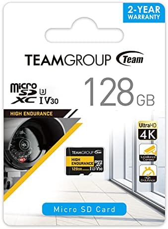 Teamgroup High resistência 128 GB Micro SDXC UHS-I U3 V30 4K 100MB/S estável durável cartão de memória flash duradouro