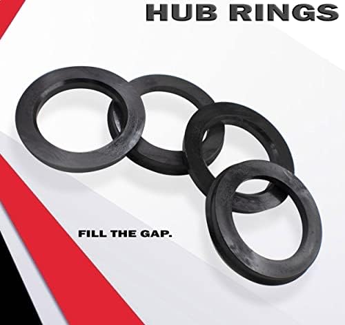 Acessórios para rodas Conjunto de peças de 4 anel centrado no cubo 106.10mm od a 78.10mm ID do cubo,
