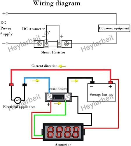 Heyiarbeit DC Current Meter Shunt Resistor 200a 75mv para amperímetro DC Divisor do painel analógico