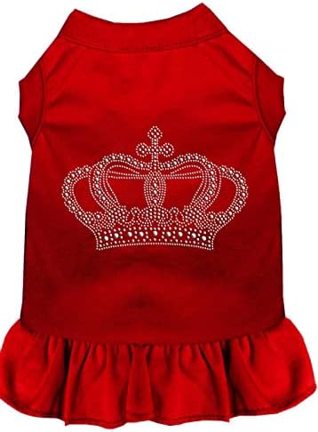 Mirage Pet Products Rhinestone Crown Dress, xx-grande, rosa brilhante