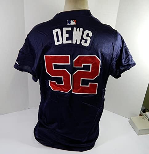 2002 Atlanta Braves Bobby Dews #52 Game usou Jersey Batting Practice 48 1 - Jogo usou camisas MLB