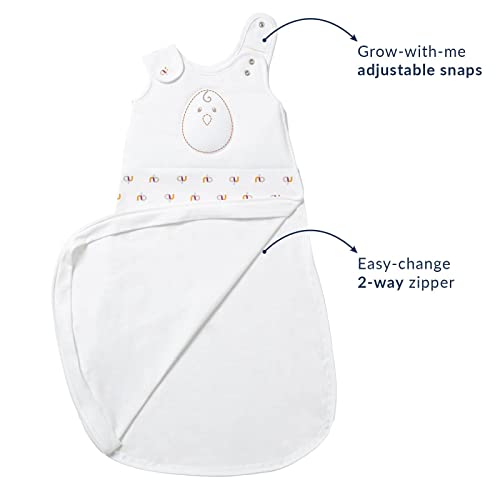 Pacote de 2 zen de feijão aninhado - sacos de sono com cuidado | Bebê: 6-15 meses | Algodão