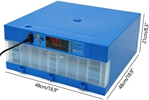 Incubadora automática de ovos, 12V/110V 64 ovos incubador de incubadora digital automática Auto Turntry
