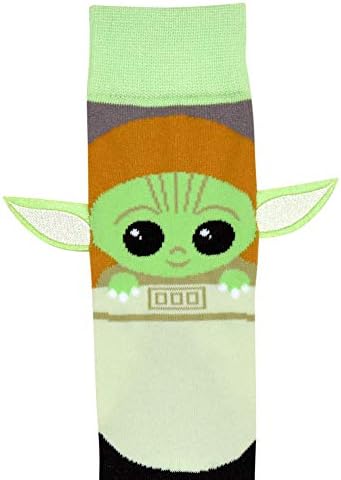 Star Wars Men's Baby Yoda I'm All Ears Crew Meocks com orelhas bordadas