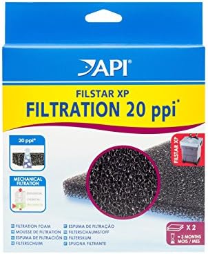 API FILSTAR XP FILTRAÇÃO FOAM 20 PPI Aquário Filter Filtration Pads 2-Count