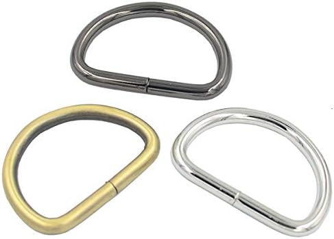 Dgol 1-1/2 polegada de espessura de tenda de metal de espessura D-anel de couro com cinta de cinta do laço D fivelas