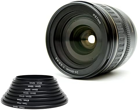 Patikil 30mm-25mm de metal anel para baixo, lente de filtro de câmera Ring Adapt