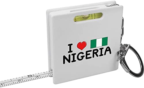 Azeeda 'eu amo a fita de chaveiro da Nigéria