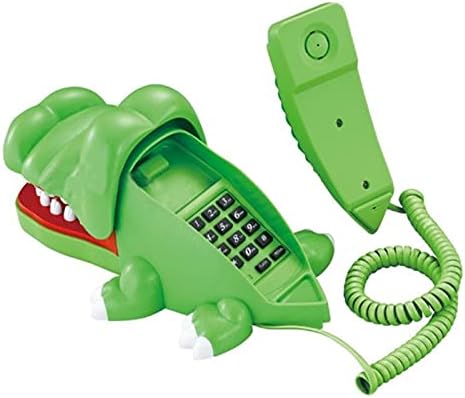 Telefones para o banheiro lineado para casa Crocodilo engraçado Telefone com discagem de tom, decoração