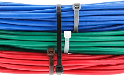 Cablets seguras de 8 polegadas gravata de cabo padrão natural - 100 pacote