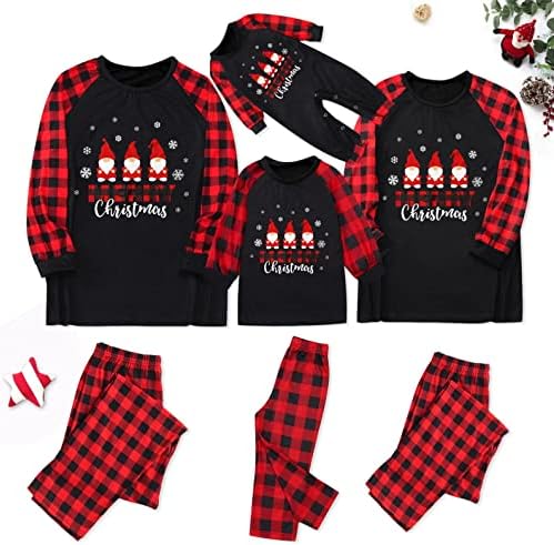 Pijama de Natal para Família Pijama de Natal PJS roupas de dormir calças de pajama de Natal para algodão