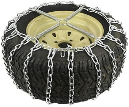 A ROP SHOP | 2 Cadeias de pneus de ligação e tensionadores para cortadores de grama Kubota com pneus