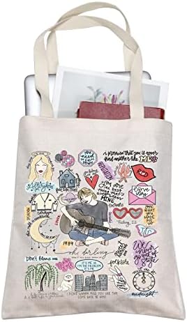 Blupark Singer Inspired Gift Singer Art Print Tote Bag Singer Merch Música Amante Presente Cantor Canvas Tote