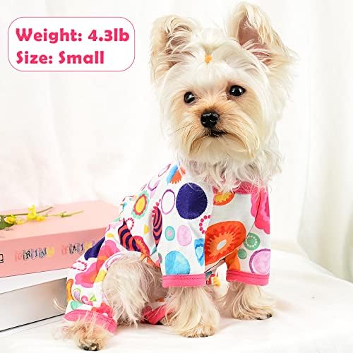 Pijama para cães para cães pequenos menina menino Spring Yorkie Roupas de verão Puppy PJS Mosco de cachorro