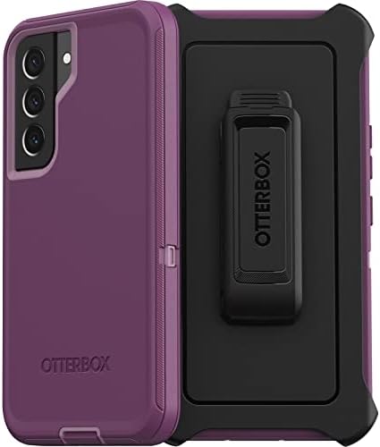 OtterBox Galaxy S22 Defender Série Case - Happy Purple, Roughd e Durable, com proteção contra a