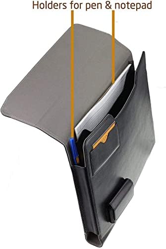 Broonel Black Leather Folio Case-Compatível com Acer Spin 3 Laptop conversível 14 SP314-53N-53SH