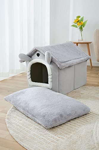 Forma de casa quente cachorro pequeno quatro estações de cães gerais laváveis ​​cães ninhos de gato