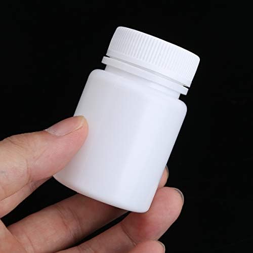 Zaldita 10pcs Medicina plástica garrafas químicas cápsula sólida cápsula de caixa do comprimido de comprimido de