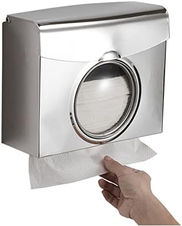 YGQZM Kitchen Paper Tooting Dispensing Paper Toarder Toalheiro Distribuidor de lenços de banheiro em aço inoxidável