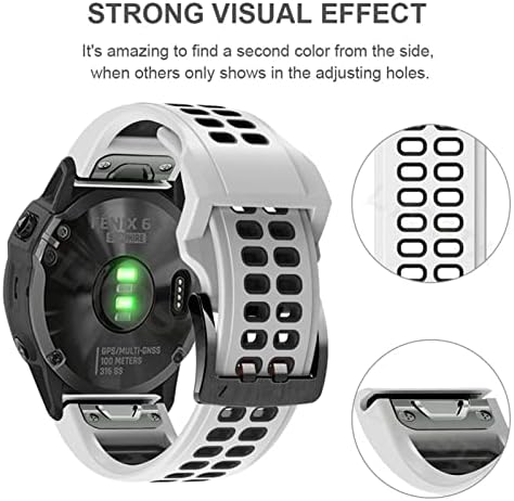 Lyvi Smart Watch Band tiras para Garmin Fenix ​​7x, Fenix ​​6x, 3HR, Fenix ​​5x, Descent Mk2, Enduro, Bracelete