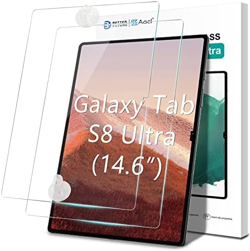 [2 pacote] Vidro temperado para o Samsung Galaxy Tab S8 Ultra Screen Protector, [livre de bolhas] [anti-arranhão]