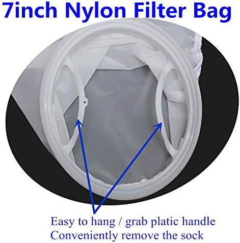 Honritone 5pack Nylon Mesh Filter Meocks NMO 50/100 / 200/300 / 400 mícron - anel de 7 polegadas por