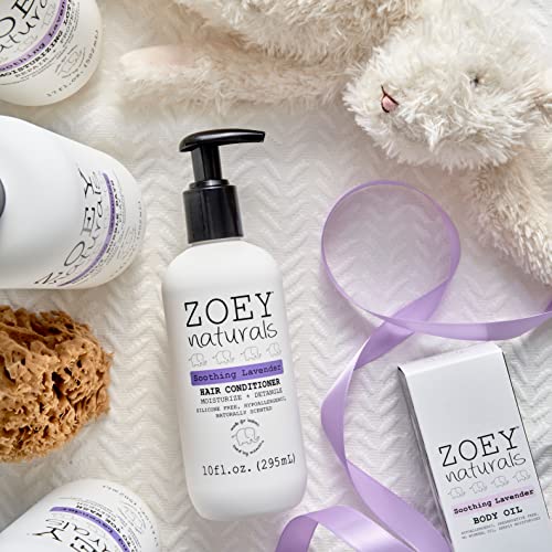 Absolutamente natural Zoey Naturals-Condicionador de cabelo de lavanda calmante para crianças,