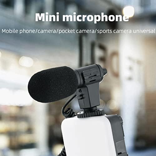 MOBESTECH Condenser Microfone Acessórios para câmera Câmera Phone Phone Câmera de microfone