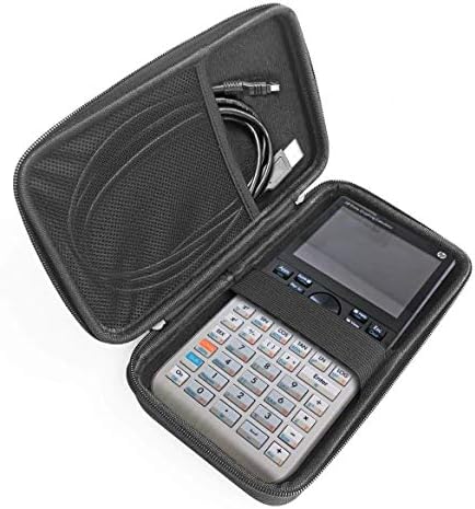 Calculadora de gráficos pretos da Navitech Case/tampa dura com bolsa de armazenamento compatível com o Casio
