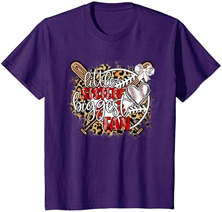 Leopard Sister Maior Fã Fan engraçado T-shirt Girl Girl