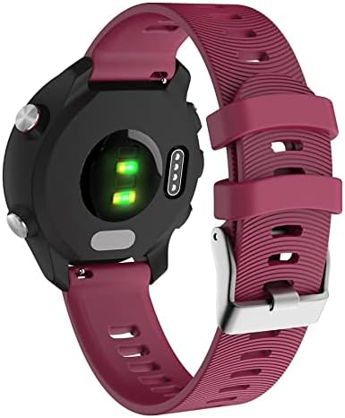 Schik 20mm Silicone Watch Band Strap for Garmin Forerunner 245 245m 645 Vivoactive 3 Vivomove HR Smart Bracelet
