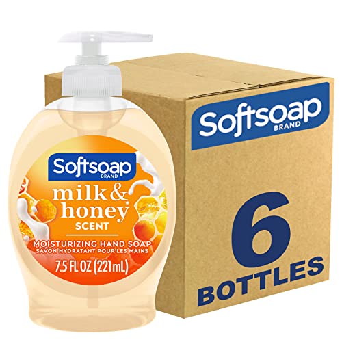 Sabão líquido de mão hidratante Softsoap, calmante aloe limpo aloe vera-7.5 fl oz e sabonete líquido hidratante,
