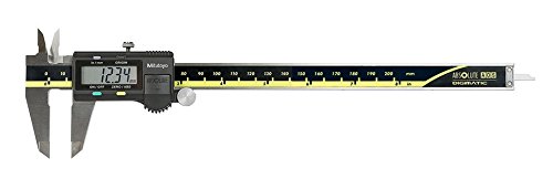 Mitutoyo 500-197-30 Avançada de pinça digital de escala absoluta no sensor no local, faixa de medição de 0 a 8 /0 a 200mm e 513-402-10E Dial Ti, BAS, DST 0,03, 0,0002 Precisão, 0,0005, branco